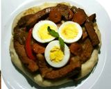 Foto del paso 6 de la receta: Tiritas de cerdo encebollado con puré de yautia