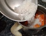 A picture of step 1 of Papaya Milkshake.