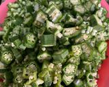 A picture of step 1 of Sea food okro soup.