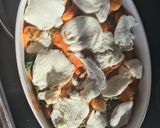 Une image de l'étape 3 de Gratin gnocchis epinard sauce tomate Mozzarella.