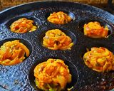 A picture of step 3 of Onion bhajji |appe pan |quick recipe.