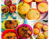 A picture of step 7 of Eggless: Vanilla-Chocolate Chips Muffins.