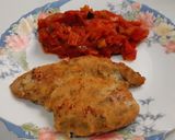 Foto del paso 4 de la receta: Filetes de cerdo empanados, con pisto
