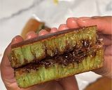 Foto langkah ke 6 dari resep Martabak Manis Pandan Cokelat Keju (Teflon)🍫🧀.