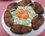 A picture of step 1 of Fish fry😋.