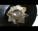 A picture of step 3 of Flower katori chaat 😋😋.