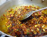 A picture of step 4 of Raw Turmeric burfi.