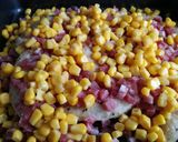 Tejszínes baconos csirke kukoricával recept fázis 3 fotója