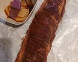 Foto del paso 3 de la receta: Entraña enrrollada rellena de bacon, pimiento verde y queso
