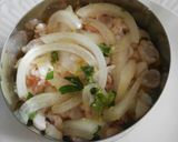 Foto del paso 9 de la receta Judías negras con mango y ceviche de gambas