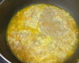 A picture of step 2 of Egg Drop Lemon Coriander Soup.