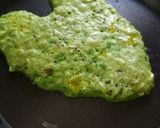 A picture of step 6 of Palak uttapam.