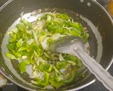 A picture of step 2 of पालक शिमला मिर्च की साग.