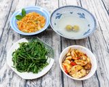 Hình bước làm 6 của món Canh Rau Muống Cà Dầm Tương
