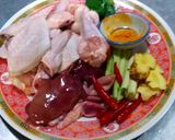 รูปขั้นตอนการทำที่ 1 ของ ปีกไก่ ตับไก่ ต้มขมิ้น