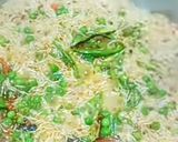 A picture of step 5 of Vegetable Rice.