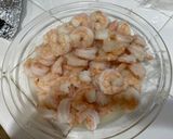 A picture of step 2 of Broccoli Shrimp Alfredo Pasta.