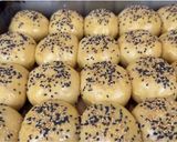 A picture of step 15 of Coconut Sesame Seeds Dinner Rolls.