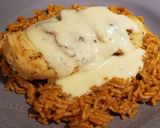 A picture of step 9 of Mexi Queso Chicken & Rice.