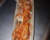 A picture of step 5 of Meat free pizza lasagne.