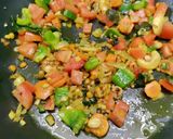 A picture of step 3 of Rava /Sooji, Veggies Upma.
