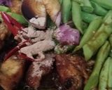 Gambar langkah 3 resipi Buncis Ayam Masak Kicap.