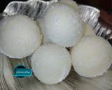 A picture of step 2 of Coconut laddo.