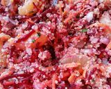 A picture of step 6 of Vickys Clementine Cous Cous Salad, GF DF EF SF NF.