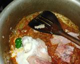 A picture of step 4 of Achari chicken.