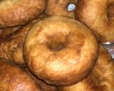 A picture of step 3 of Eggless donut🥯.