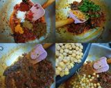 A picture of step 3 of Protein Full Chole Masala.