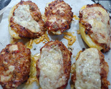 Foto del paso 9 de la receta: Patata rellena de Burritos, salsa BBQ, albahaca
