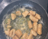 A picture of step 5 of Potato and parsnip gnocchi with green pesto and crispy sage 🌿.