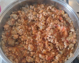 Foto del paso 3 de la receta: Berenjenas rellenas de carne, y patatas fritass