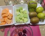 Cara Membuat Sup buah melon jelly kuah susu 1