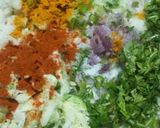 A picture of step 2 of Poha thalipith.