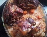 صورة لخطوة 5 من وصفة لحم مشوي ومحمر مع أرز