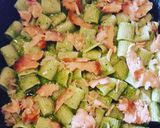 A picture of step 5 of Baked Pasta with Arugula Pesto.