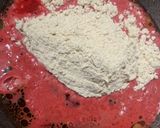 A picture of step 1 of Pink Jawar Roti.