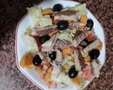 A picture of step 3 of Sweet Potato, Cashew, and Canned Mackerel Salad.