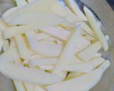 A picture of step 1 of Pakora fries 🍟.