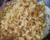 A picture of step 2 of Jaggery chapati chura.