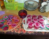 Foto langkah ke 6 dari resep Puding marble buah naga.