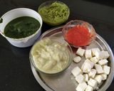 A picture of step 2 of Dhaba Style Palak Paneer.