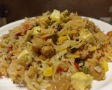 A picture of step 5 of Colorful biryani.