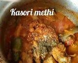 A picture of step 5 of Lahori Murgh Cholay.