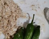 A picture of step 1 of Chilli pakora 🌶️🌶️.