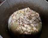 A picture of step 10 of Baked Rice, Chicken and Mushrooms (American biryani).