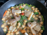 Garbanzos con verduras