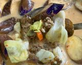 Gambar langkah 5 resipi Cendawan Kukur Sayur Campur Masak Lemak Cili Api.